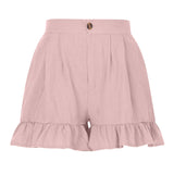 Short d'été femme taille haute