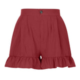 Short d'été femme taille haute