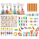12pcs jouets à remonter oeufs de pâques préremplis