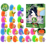 12pcs jouets à remonter oeufs de pâques préremplis