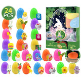 12pcs jouets à remonter oeufs de pâques préremplis