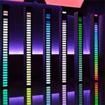 Barre lumineuse RVB activée par le son sans fil