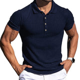 T-shirt sport homme manches courtes avec revers