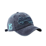 Casquette à visière tendance avec lettres brodées