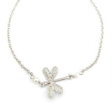 Bracelet de cheville femme libellule insecte