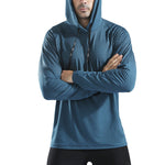 T-shirt manches longues à capuche homme
