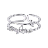 Bague Diamant Double Papillon