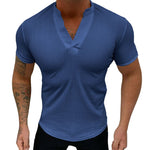 T-shirt élégant à col en V pour hommes