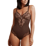 Body sexy en dentelle avec contrôle du ventre