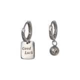 Boucles d'Oreilles Alphabet Porte-bonheur