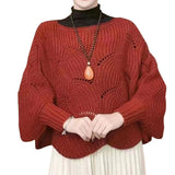 Écharpe en maille à manches chauve-souris