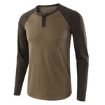 T-shirt décontracté à manches longues pour hommes