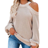 Pull dos nu à épaules dénudées