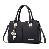 Sac à main mignon de couleur unie à la mode pour dames