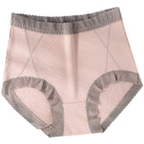 Sous-vêtements antibactériens en dentelle à taille haute