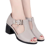 Chaussures à talons bas confortables et élégantes