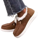 Femmes Winter Plus Velvet Mocassins Plats Épais
