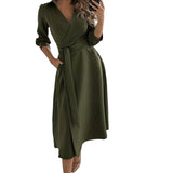 Robe imprimée col V