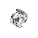Anneau De Coeur De Spinner D'amour De Soi