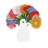 Calendrier de bureau en forme de vase à fleurs