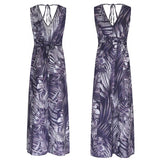 robe imprimée à lacets