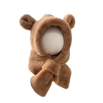 Bonnet avec écharpe intégré pour bébé