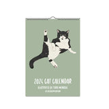 Calendrier mural chat 2024