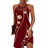 robe en résille imprimée