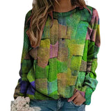 Sweat Ample à Capuche Imprimé