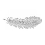 Barrette à plumes de diamant