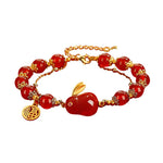 Bracelet porte-bonheur lapin en jade Fortune