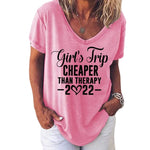T-shirt uni imprimé anglais
