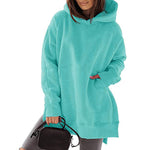 Sweat-shirt Polaire à Manches Longues à Capuche
