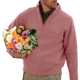 Pull épais décontracté et confortable avec fermeture éclair