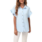 Chemise polyvalente à revers de couleur unie