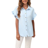 Chemise polyvalente à revers de couleur unie