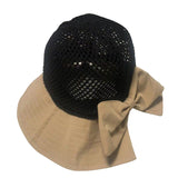 Chapeau de protection solaire tissé en été