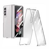 Étui de téléphone double face en verre trempé magnétique pour Samsung