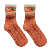 Chaussettes de Noël pelucheuses