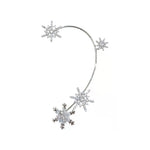 Boucles D'oreilles Diamant Et Zircon Sans Trous