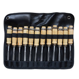 Jeu de ciseaux en bois à lame plate -12pcs