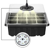 Plateaux de démarrage de graines avec lumière de croissance, 5 ensembles