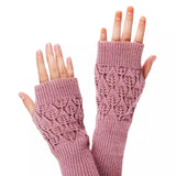Réchauffeurs Tricot Mittens Demi-Doigt Gants