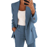 Blazer à Manches Longues Pour Femmes