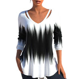 Haut à Manches Longues Avec Imprimé Ombre et Découpe