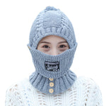 Bonnet écharpe masque 2 en 1