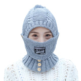 Bonnet écharpe masque 2 en 1