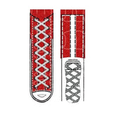 Chaussures et bas drôles en toile réelle et fausse