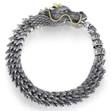 Bracelet Chaîne Dragon Fait Main en Argent