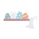 Décoration de porte lapin de Pâques